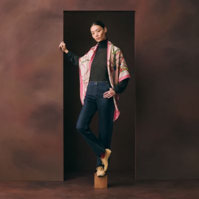 ピンク - レディス, スカーフ、ショール＆マフラー, カシミアストール